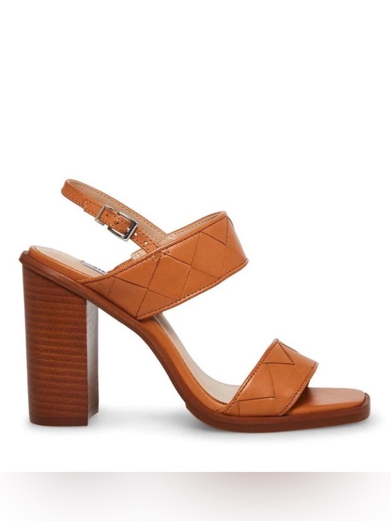Steve Madden Shoes - Steve Madden Cognac Quilted Block Heel Sandal